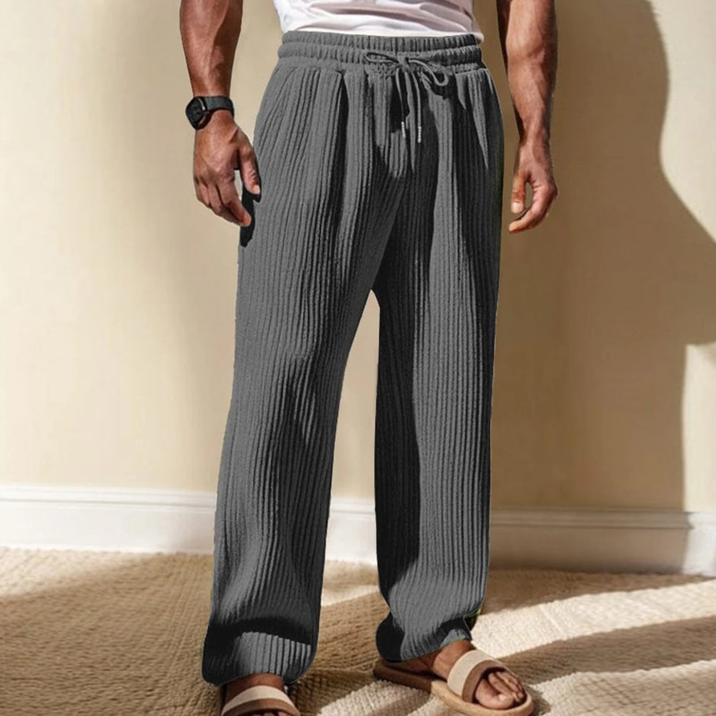 Matts | Vertikal gestreifte elastische Sporthose für Männer