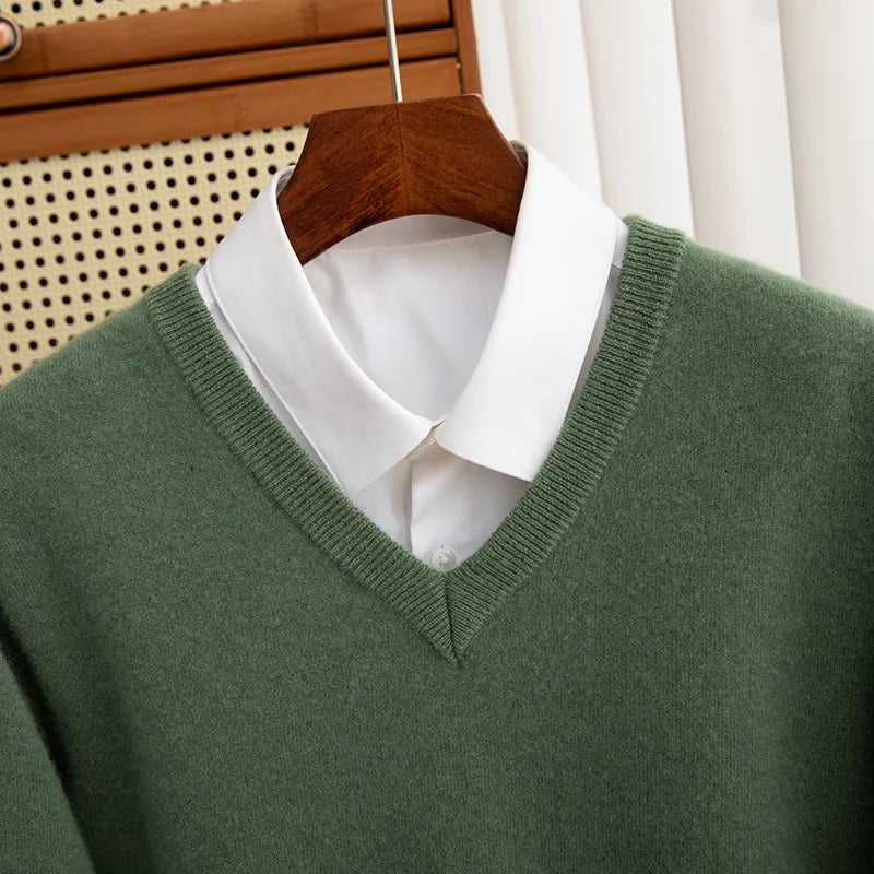 Noah | Warmer Kaschmirpullover mit V-Ausschnitt