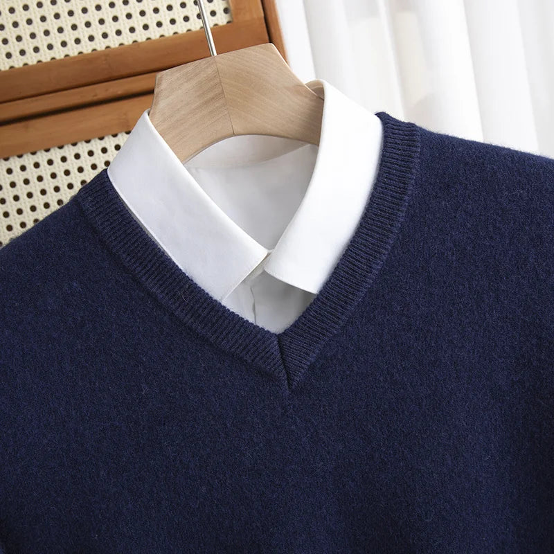 Noah | Warmer Kaschmirpullover mit V-Ausschnitt