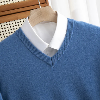 Noah | Warmer Kaschmirpullover mit V-Ausschnitt